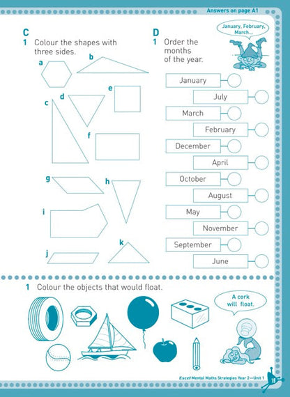 Excel Basic Skills - Mental Maths Strategies Year 2