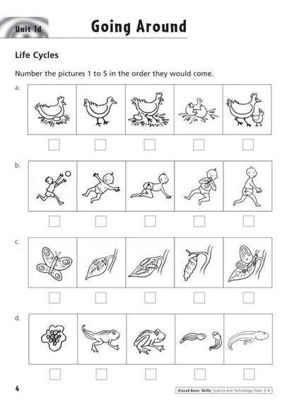 Excel Basic Skills - Science and Technology Years 3-4