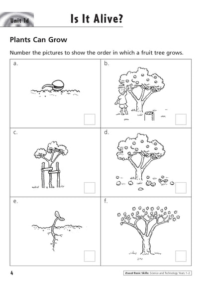 Excel Basic Skills - Science and Technology Years 1-2