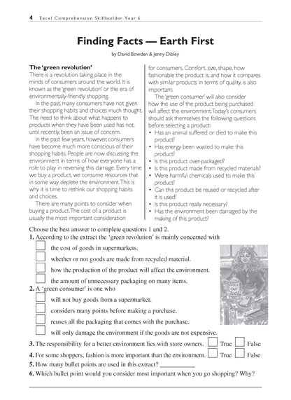 Excel Basic Skills - Comprehension and Written Expression Year 6