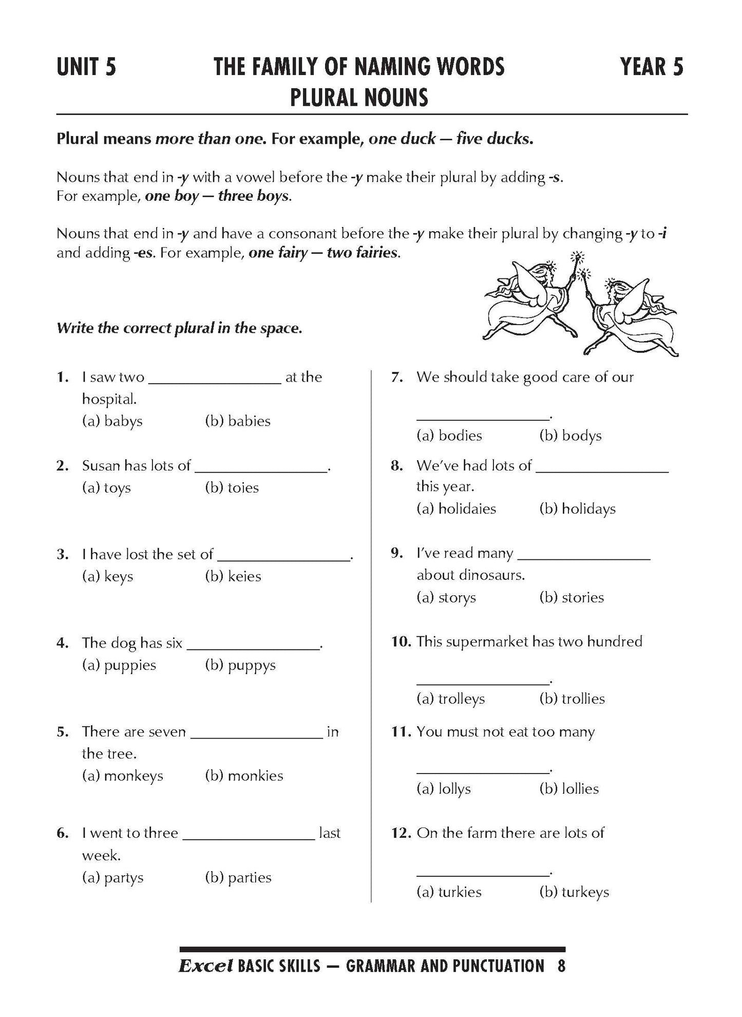 Excel Basic Skills - Grammar and Punctuation Years 5-6