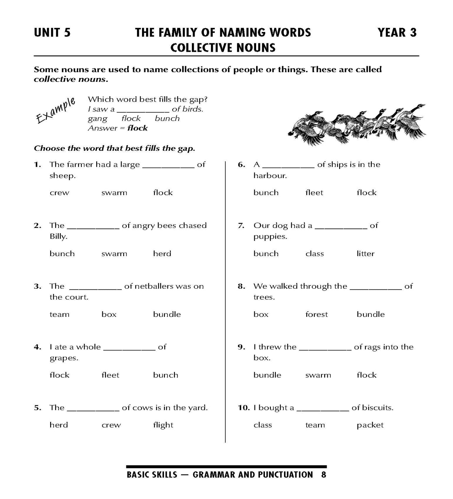 Excel Basic Skills - Grammar and Punctuation Years 3-4