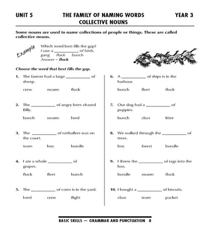 Excel Basic Skills - Grammar and Punctuation Years 3-4