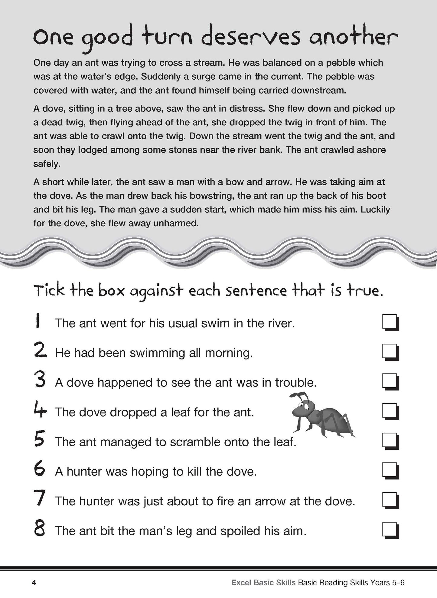 Excel Basic Skills - Basic Reading Skills Years 5-6