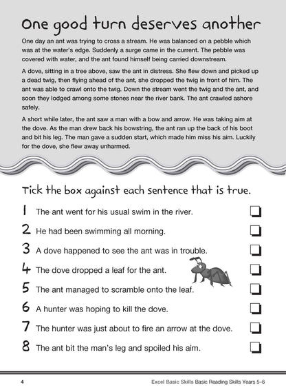 Excel Basic Skills - Basic Reading Skills Years 5-6