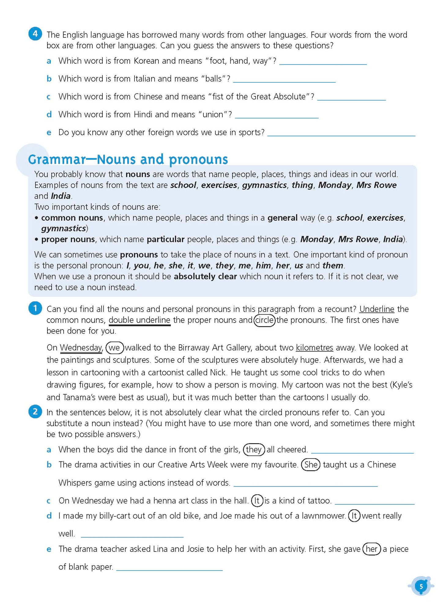 Excel Basic Skills - English Workbook Year 5