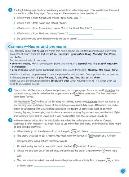 Excel Basic Skills - English Workbook Year 5