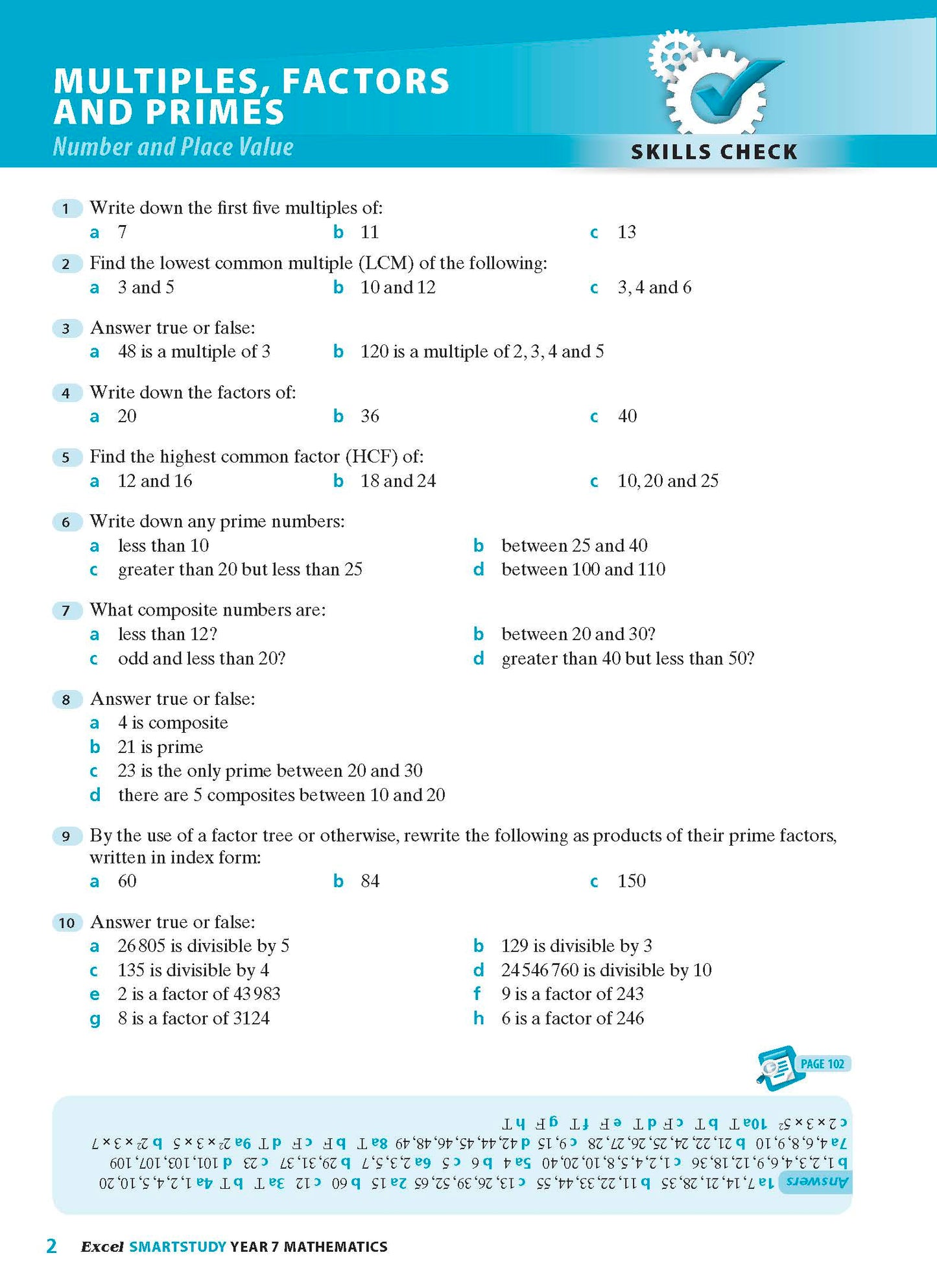 Excel SmartStudy - Mathematics Year 7