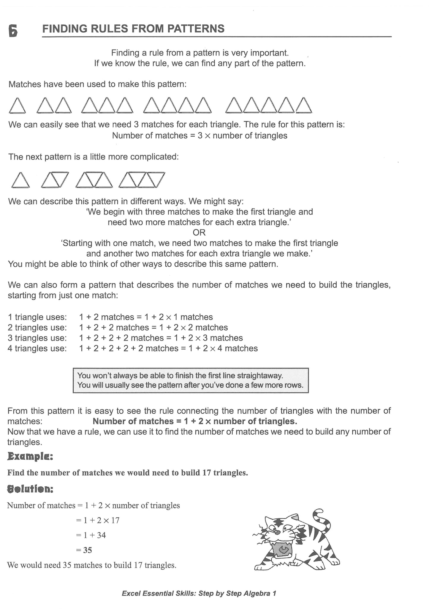 Excel Essential Skills - Step-by-Step Algebra 1 Years 7-8