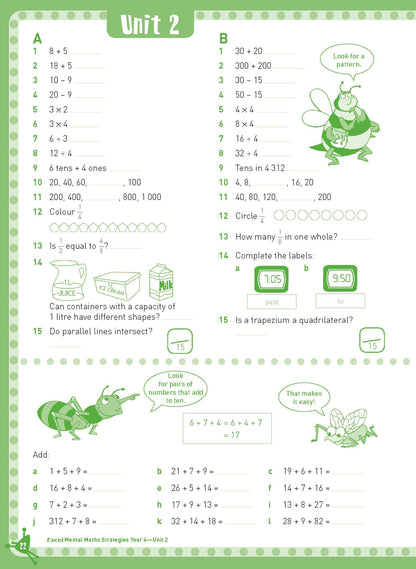 Excel Basic Skills - Mental Maths Strategies Year 4