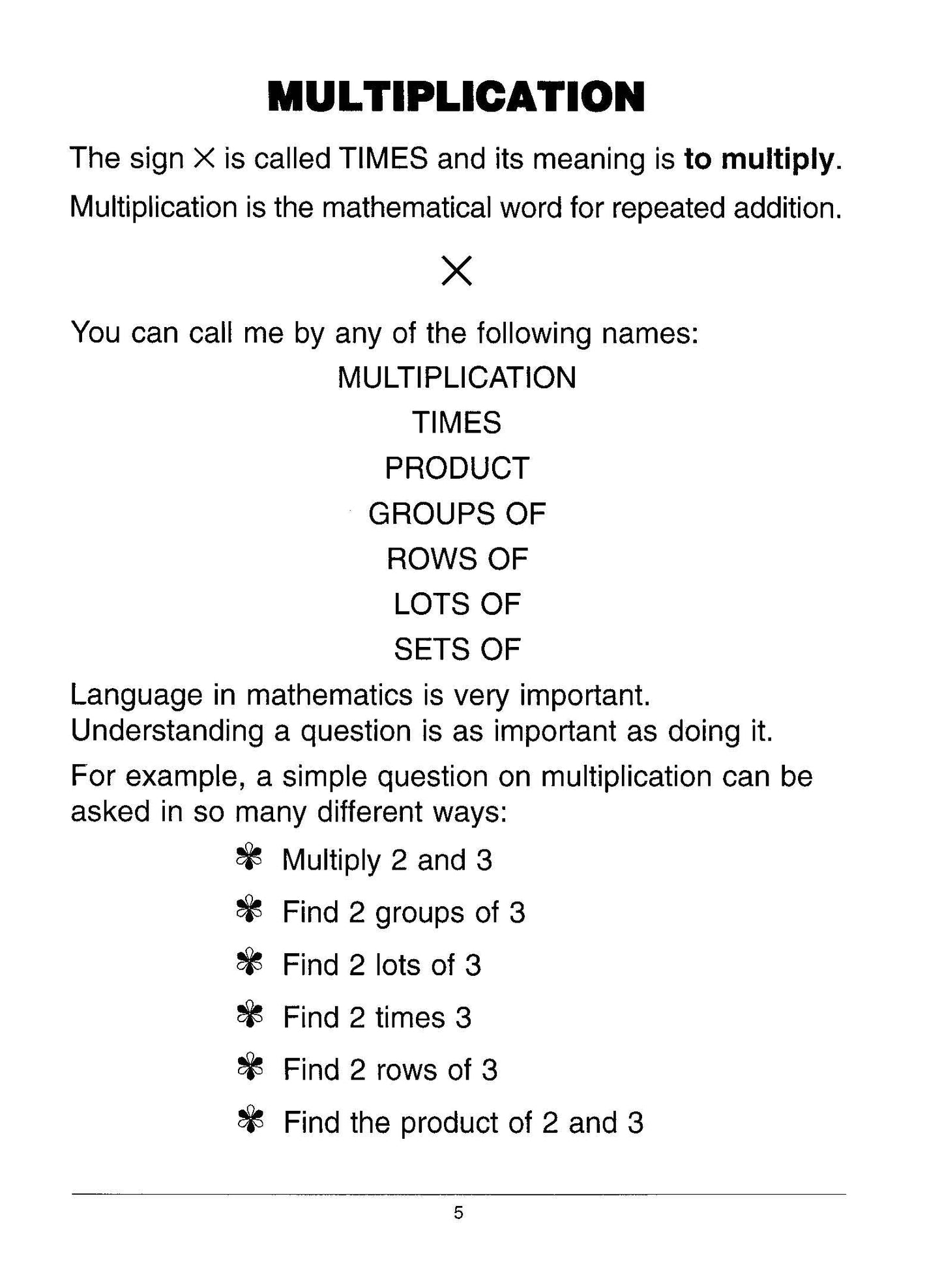 Excel Basic Skills - Multiplication and Division Years 3-4