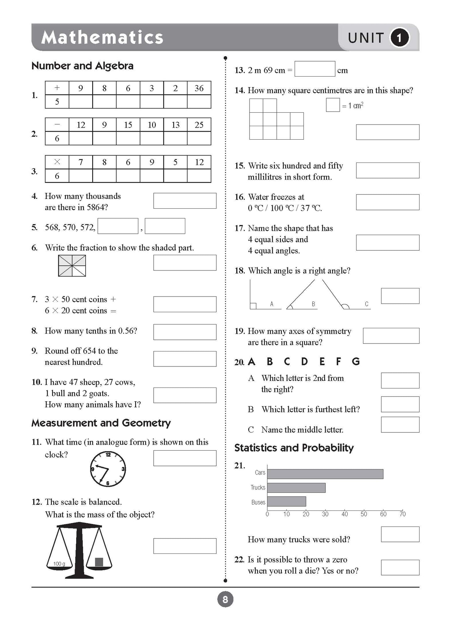 Excel Basic Skills - English and Mathematics Year 5
