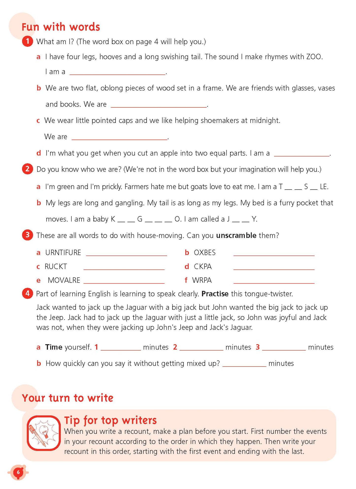 Excel Basic Skills - English Workbook Year 3
