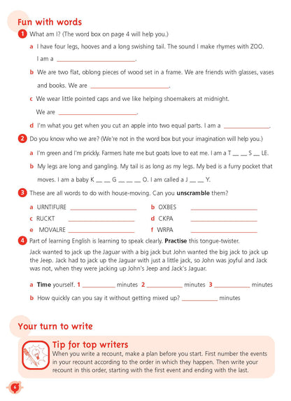 Excel Basic Skills - English Workbook Year 3