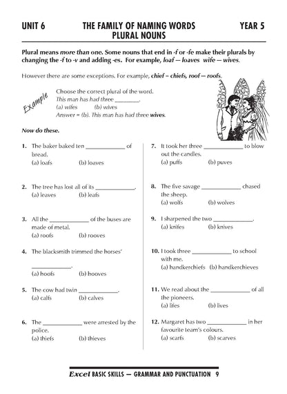 Excel Basic Skills - Grammar and Punctuation Years 5-6