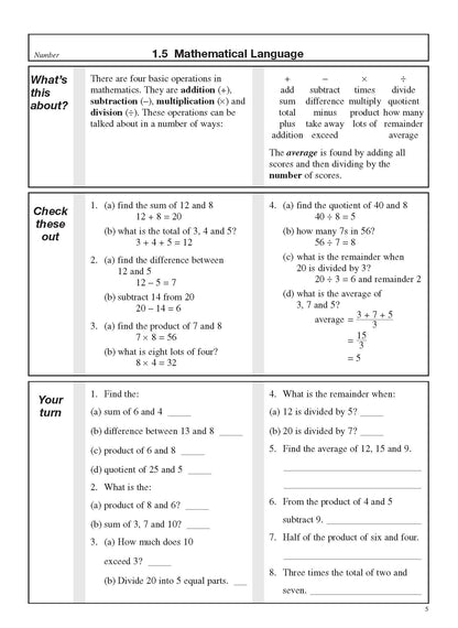Excel Basic Skills - Whole Numbers, Decimals, Percentages and Fractions Year 7