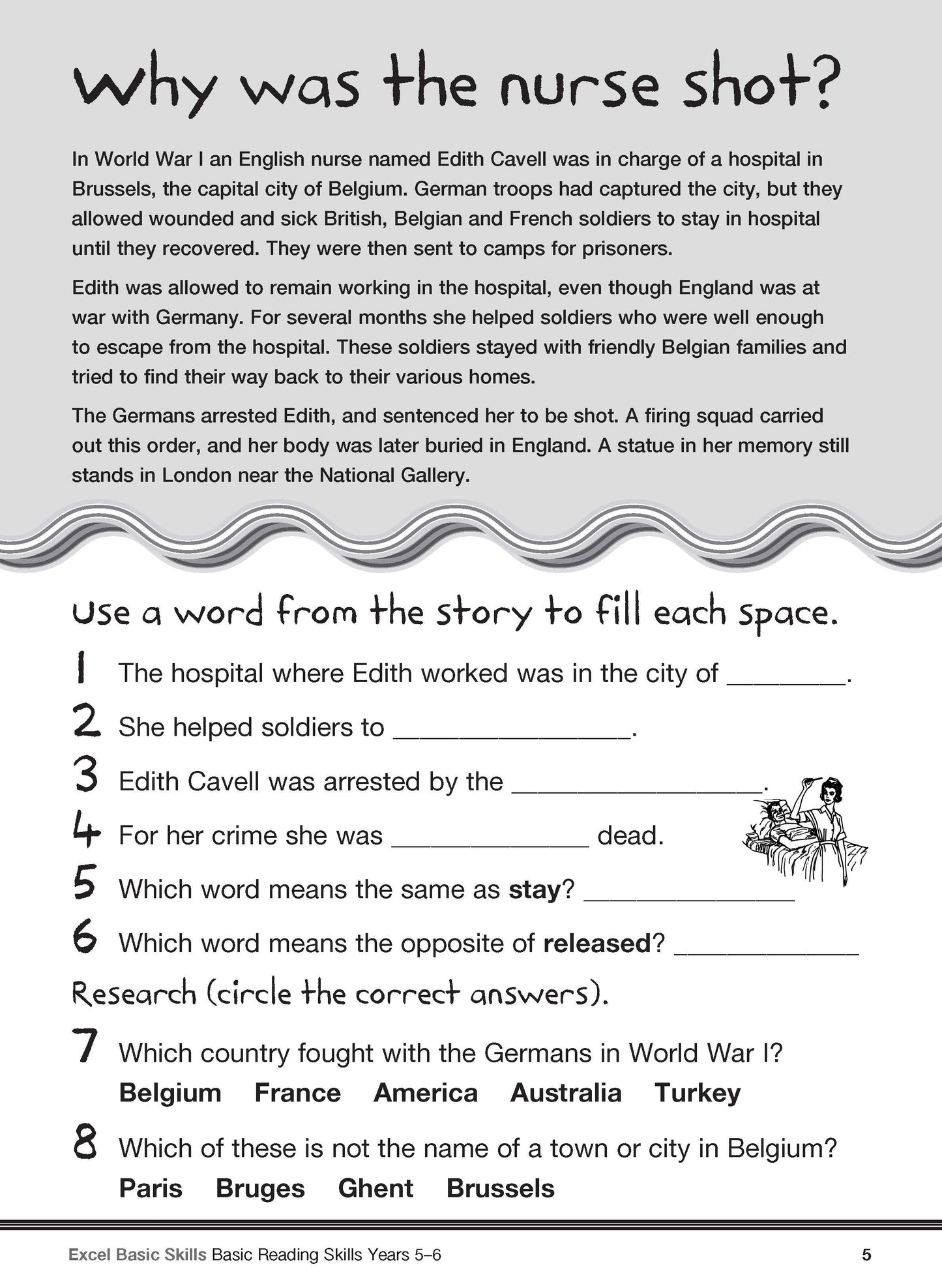 Excel Basic Skills - Basic Reading Skills Years 5-6