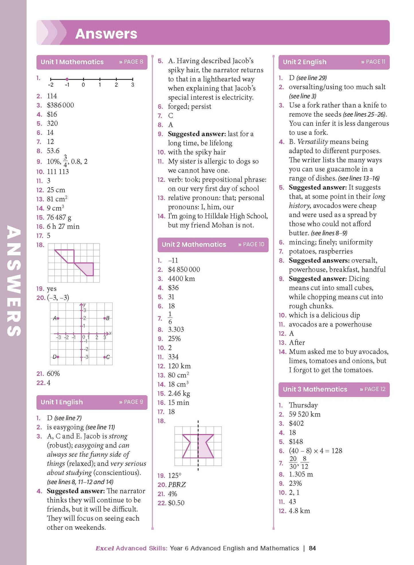 Excel Advanced Skills - Advanced English and Mathematics Year 6