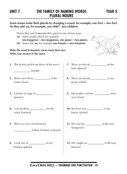 Excel Basic Skills - Grammar and Punctuation Years 5-6