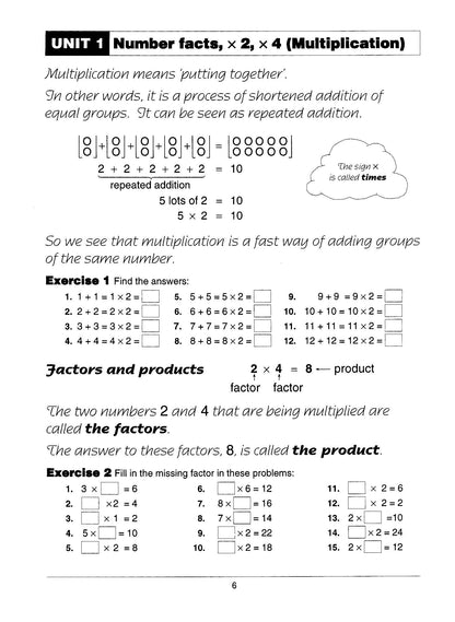 Excel Basic Skills - Multiplication and Division Years 3-4