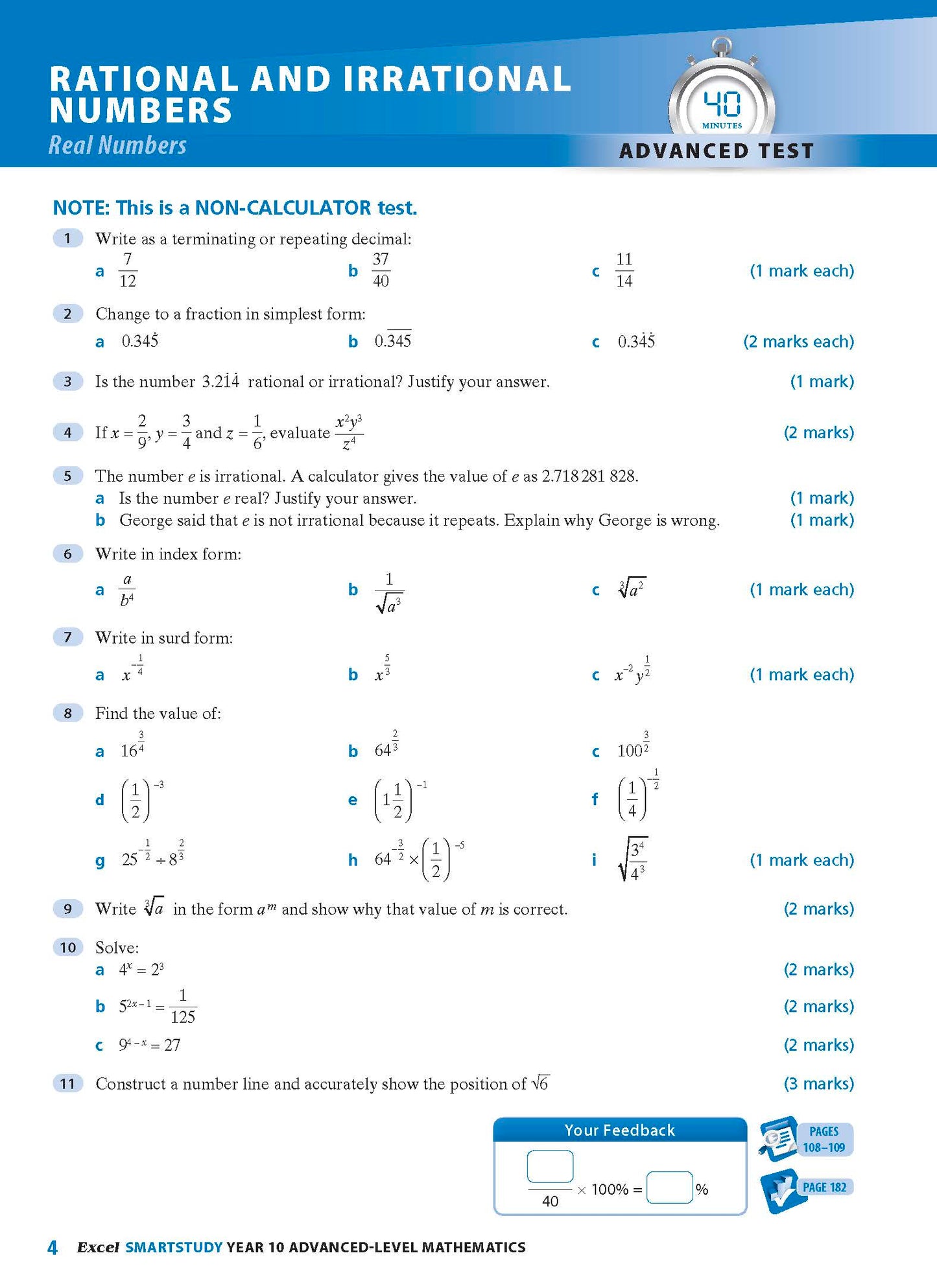 Excel SmartStudy - Advanced Mathematics Year 10