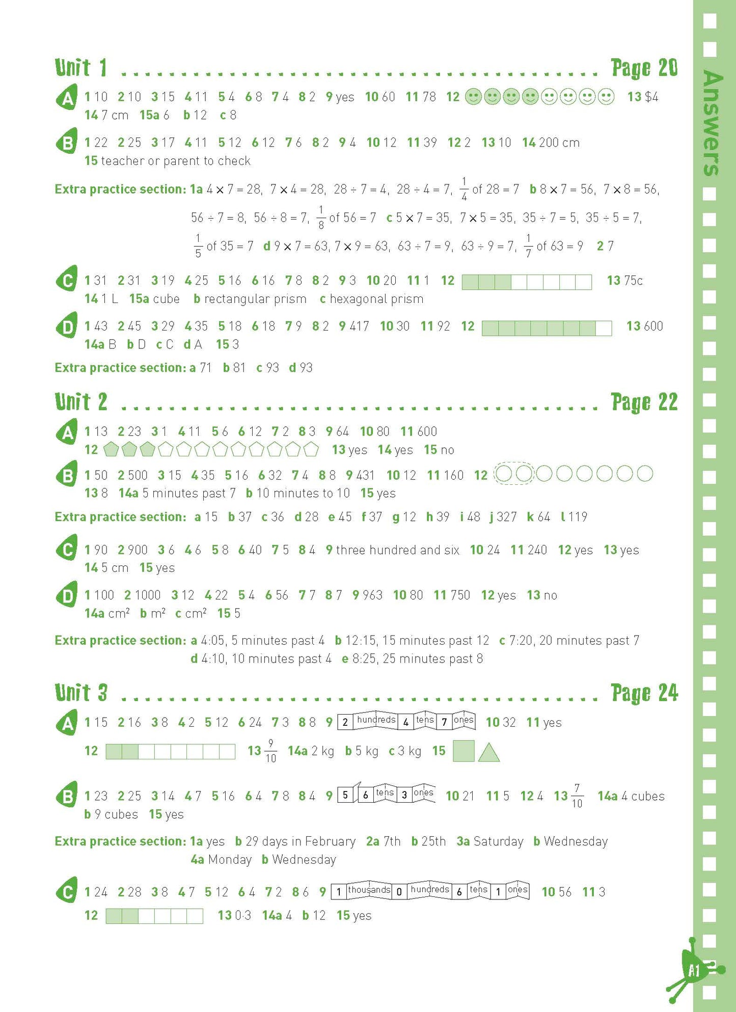 Excel Basic Skills - Mental Maths Strategies Year 4