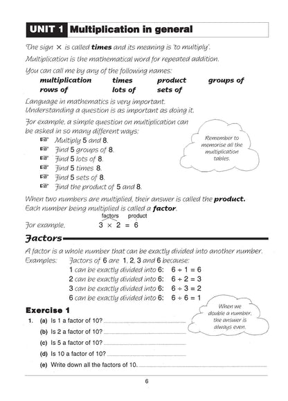 Excel Basic Skills - Multiplication and Division Years 5-6