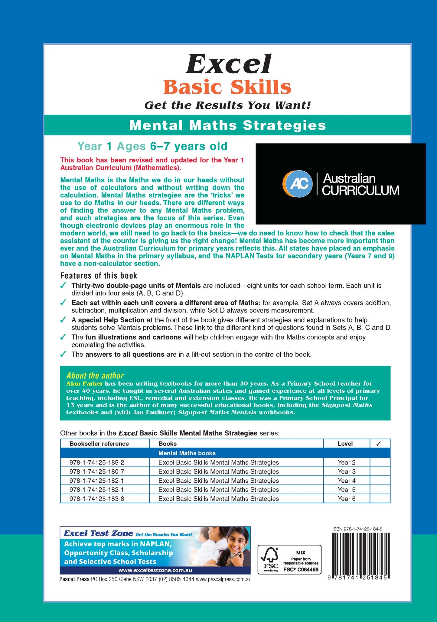 Excel Basic Skills - Mental Maths Strategies Year 1