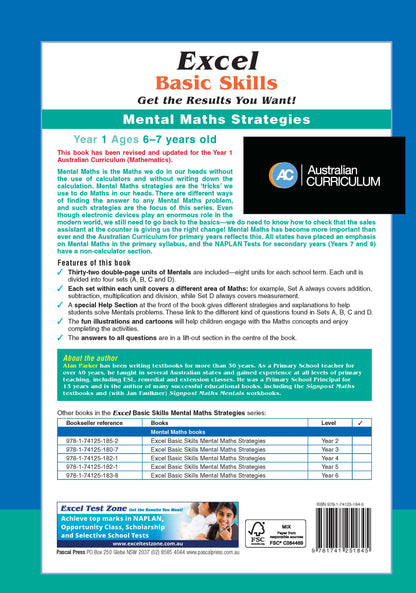 Excel Basic Skills - Mental Maths Strategies Year 1