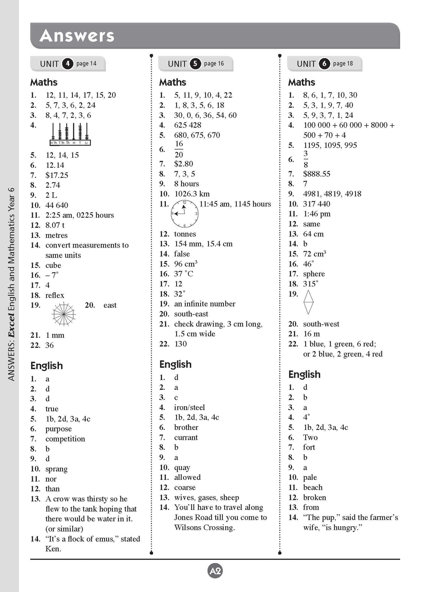 Excel Basic Skills - English and Mathematics Year 6