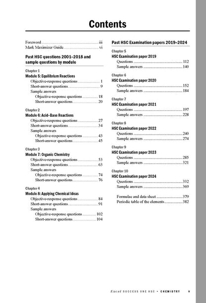 Excel HSC Year 12 Chemistry Book Pack