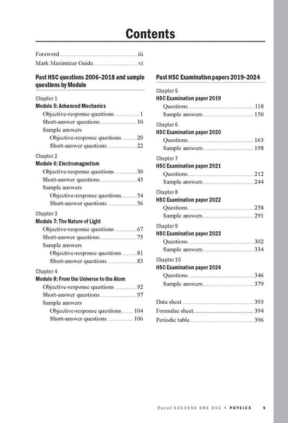 Excel Success One HSC Year 12 Physics (2025 Edition)