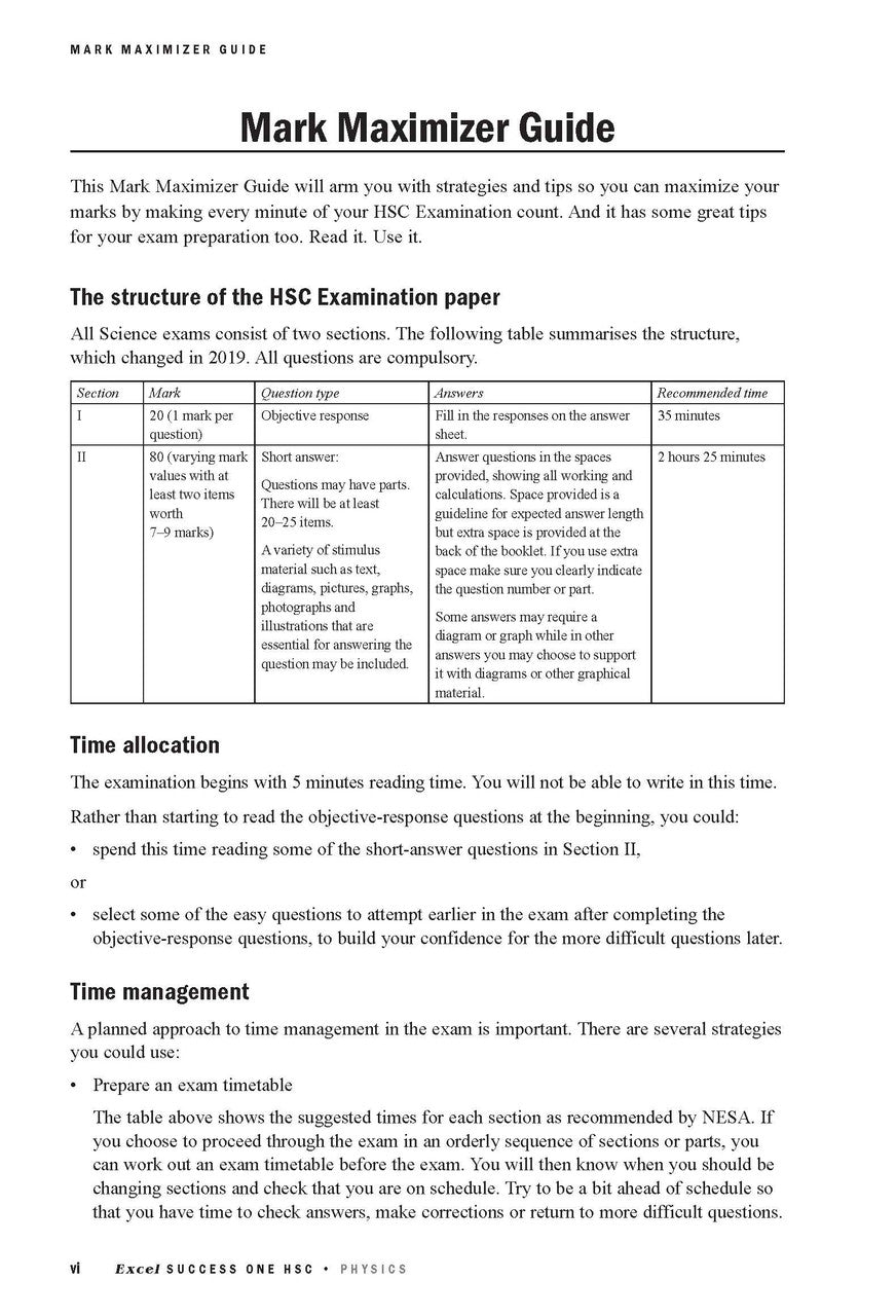 Excel Success One HSC Year 12 Physics (2025 Edition)