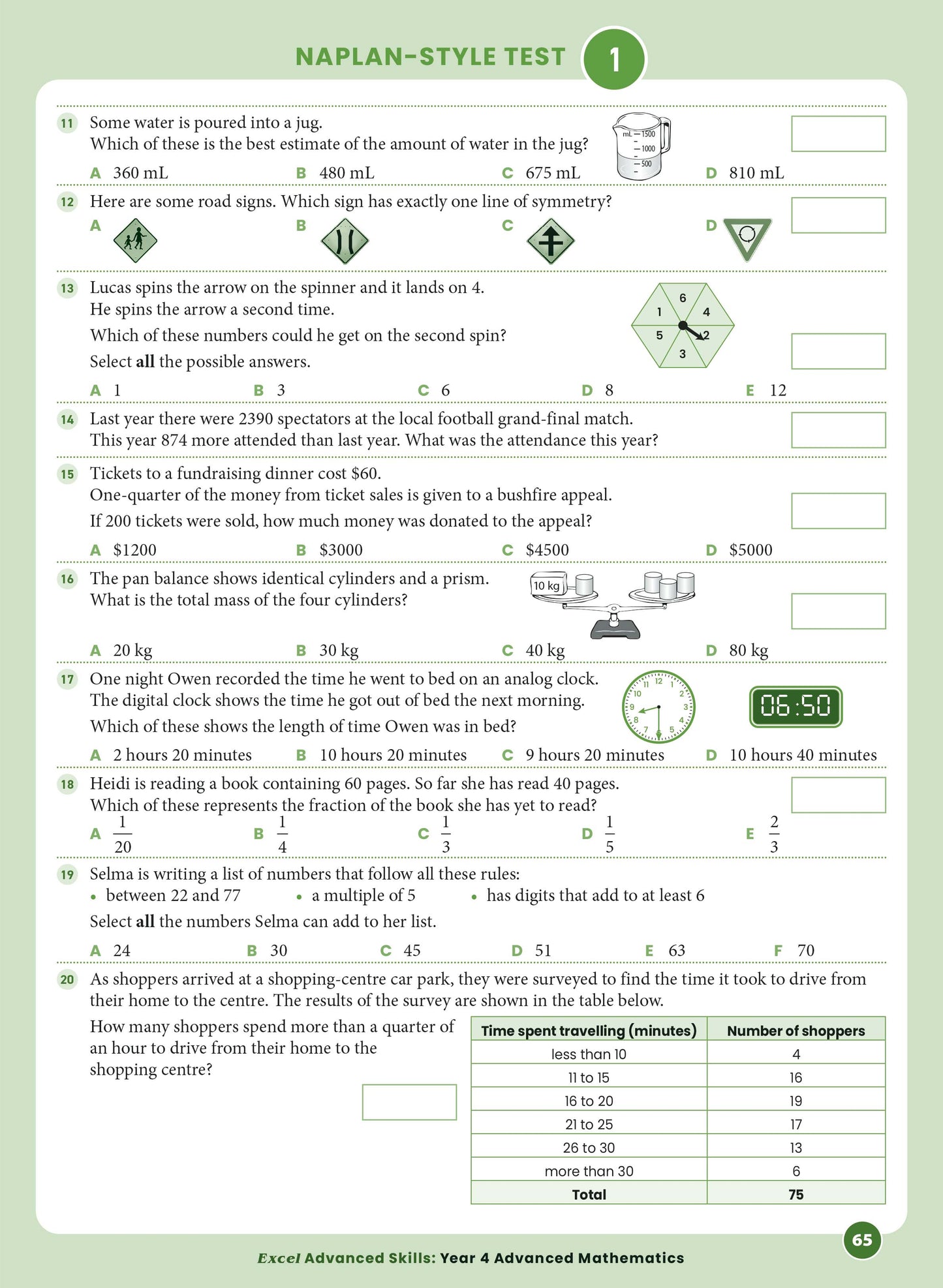 Excel Advanced Skills - Advanced Mathematics Year 4