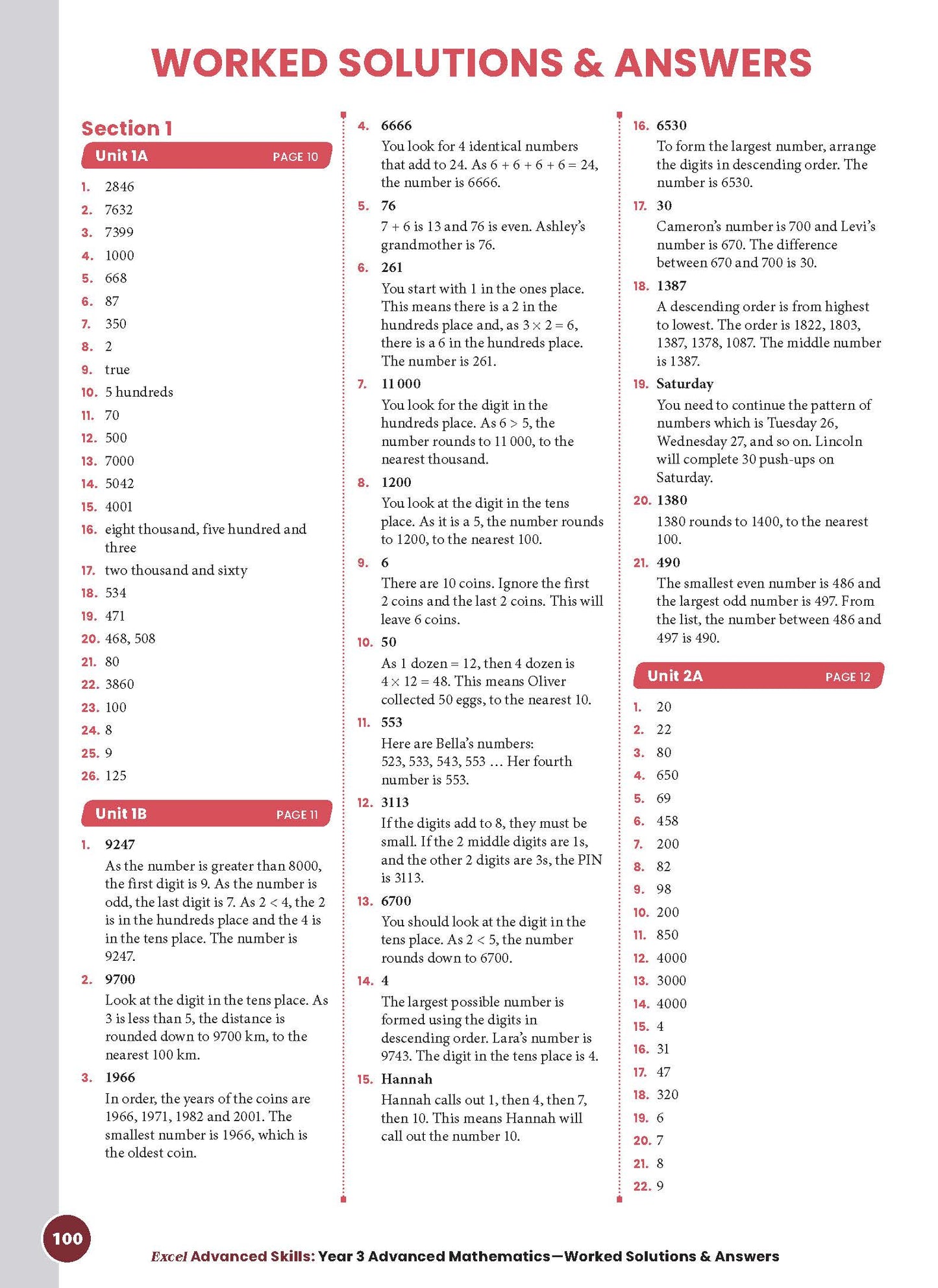 Excel Advanced Skills - Advanced Mathematics Year 3
