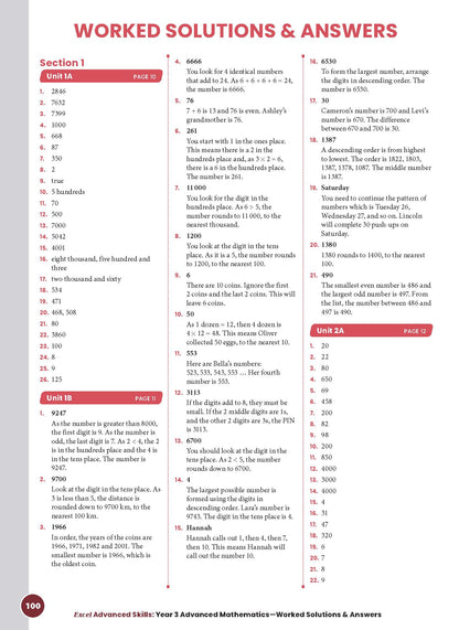 Excel Advanced Skills - Advanced Mathematics Year 3