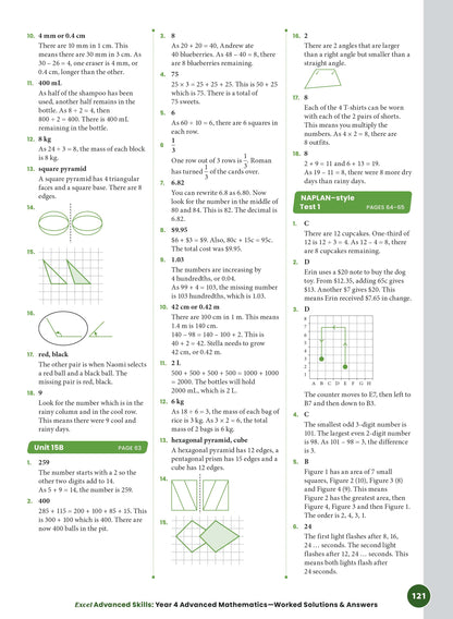 Excel Advanced Skills - Advanced Mathematics Year 4