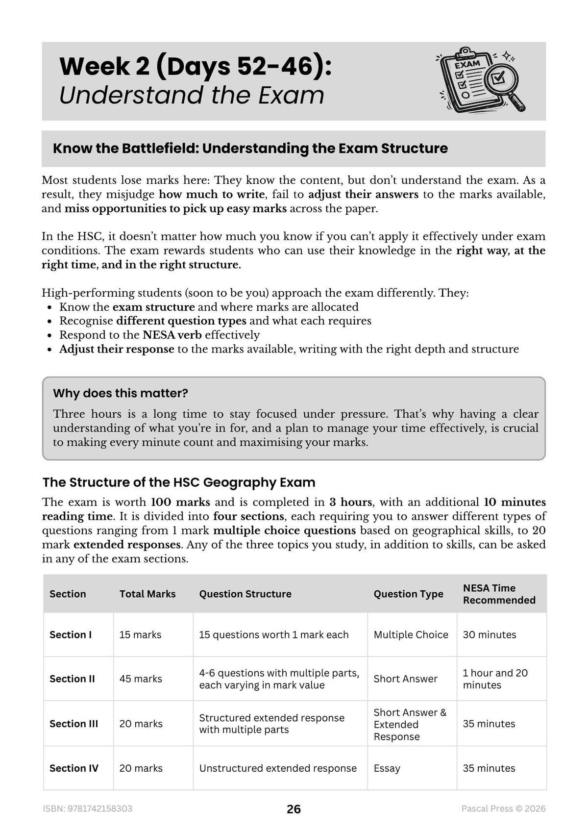 Excel 60 Days to Band 6: HSC Year 12 Geography (2027-2029)