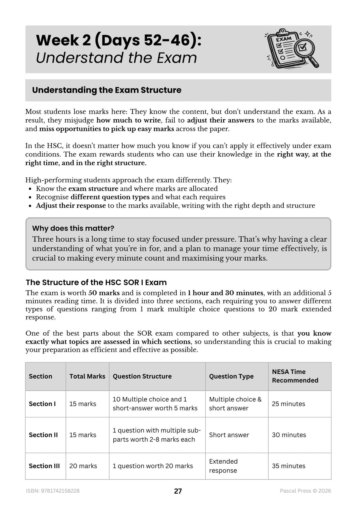 Excel 60 Days to Band 6: HSC Year 12 Studies of Religion I (2027-2029)