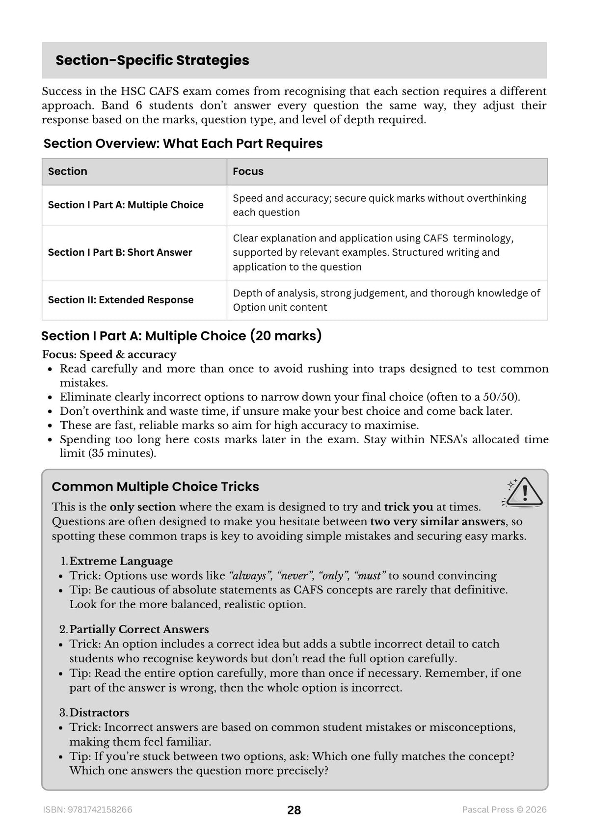 Excel 60 Days to Band 6: HSC Year 12 Community and Family Studies (CAFS) (2027-2029)