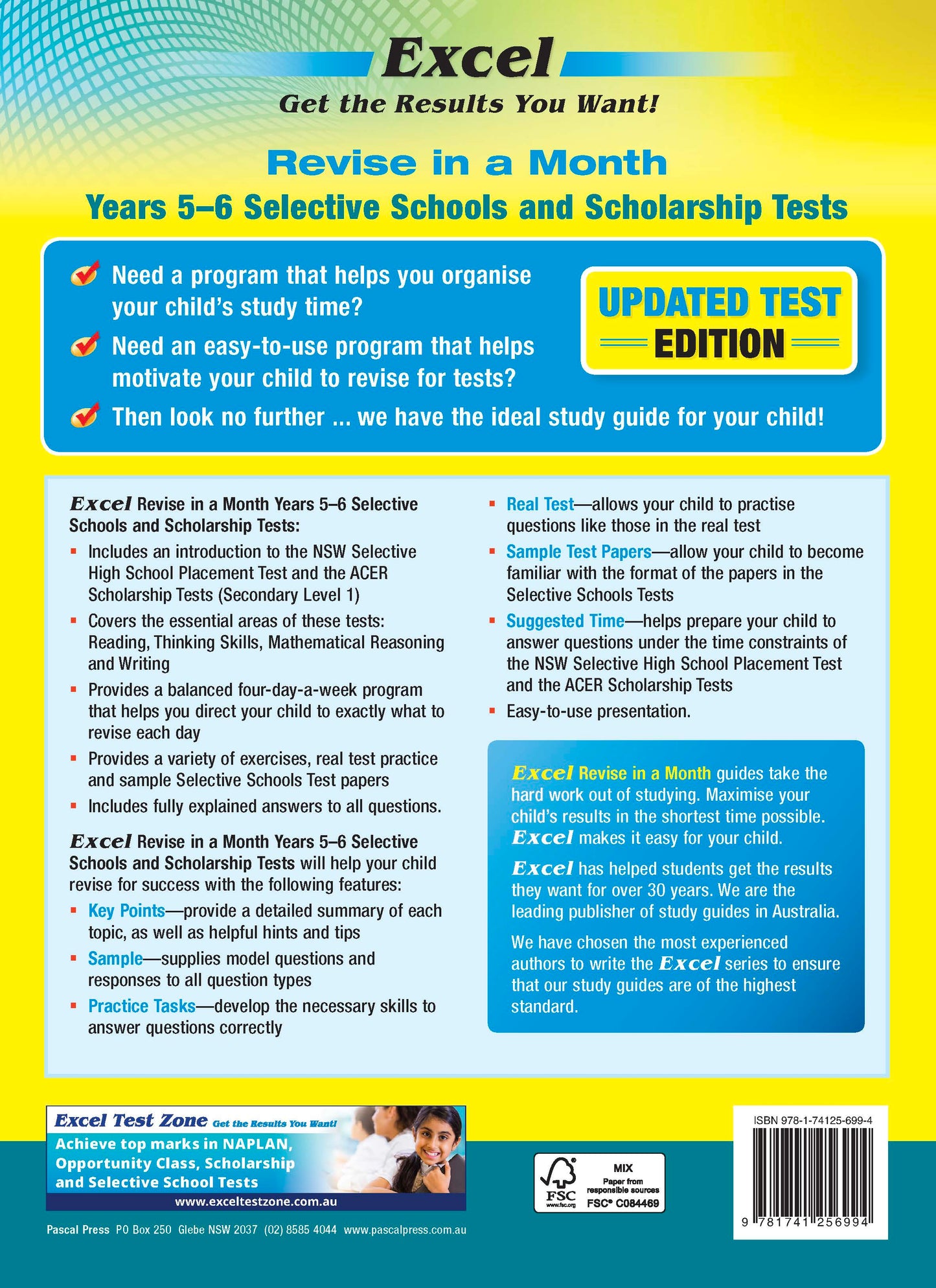 Excel Revise in a Month Selective Schools and Scholarship Tests Years 5-6