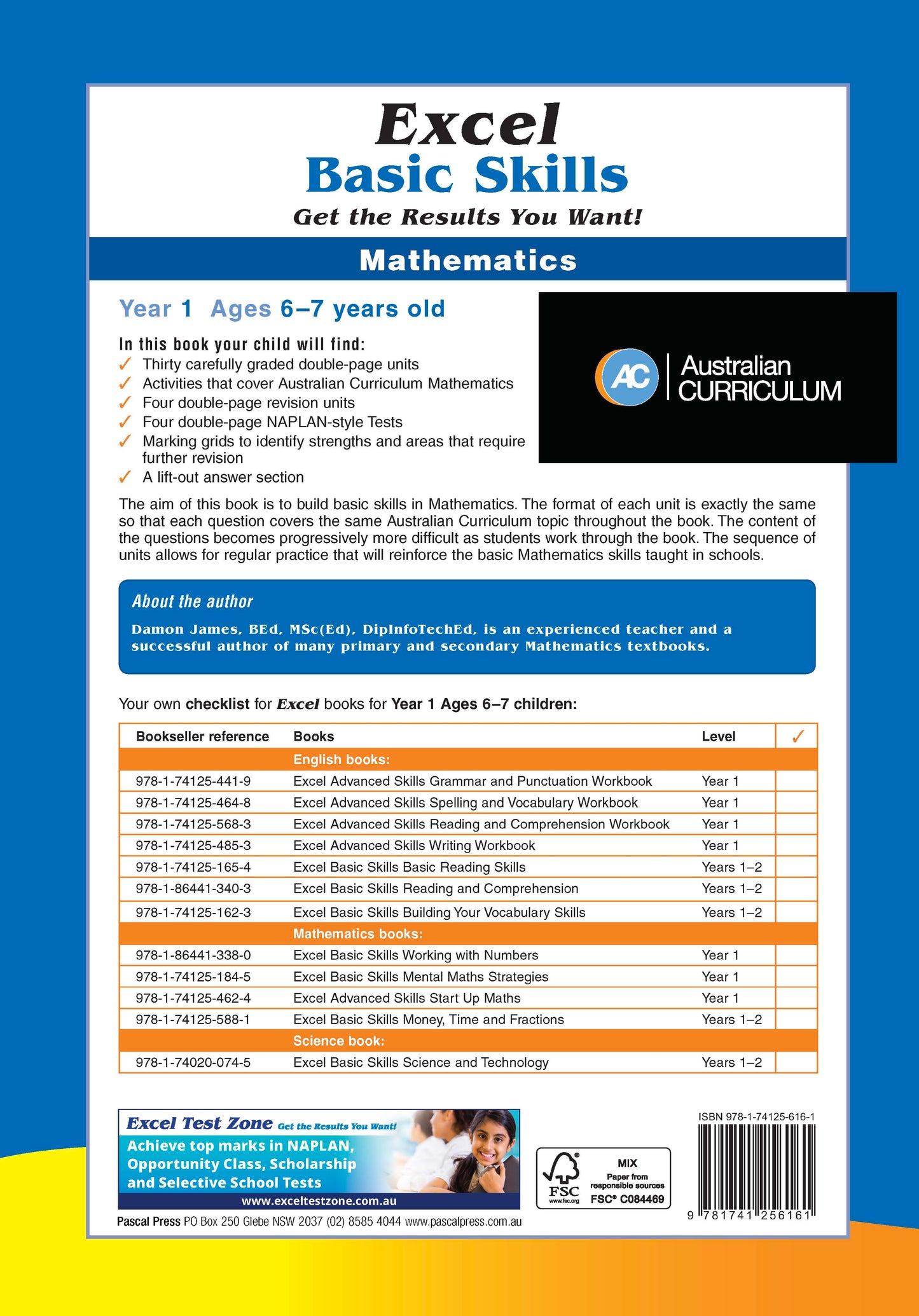 Excel Basic Skills - Mathematics Year 1