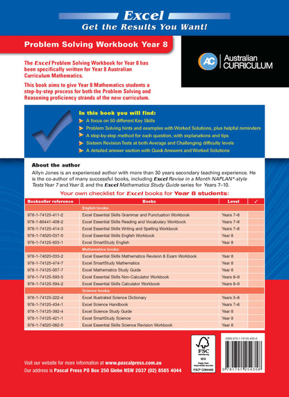 Excel Essential Skills - Problem Solving Workbook Year 8