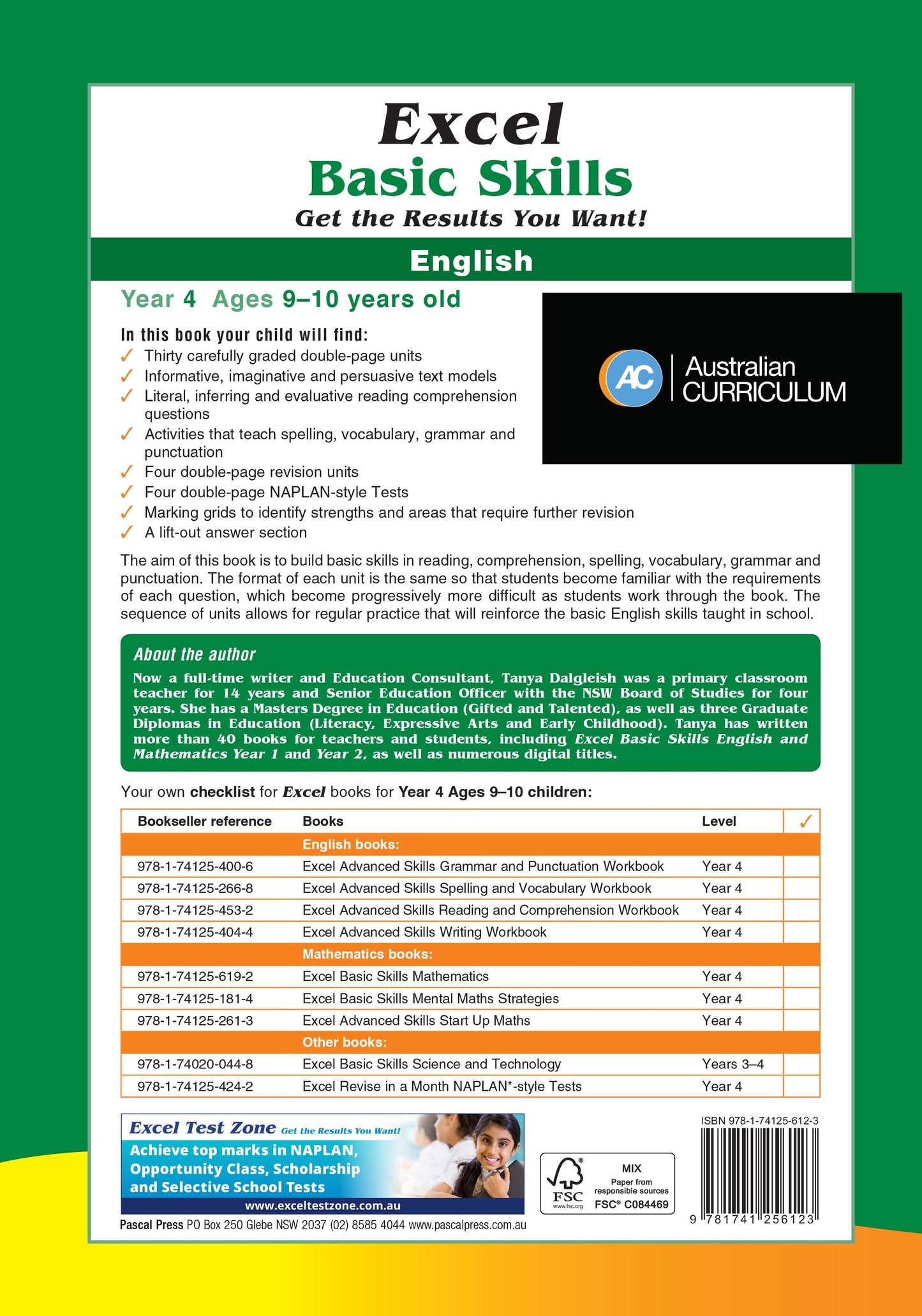 Excel Basic Skills - English Year 4