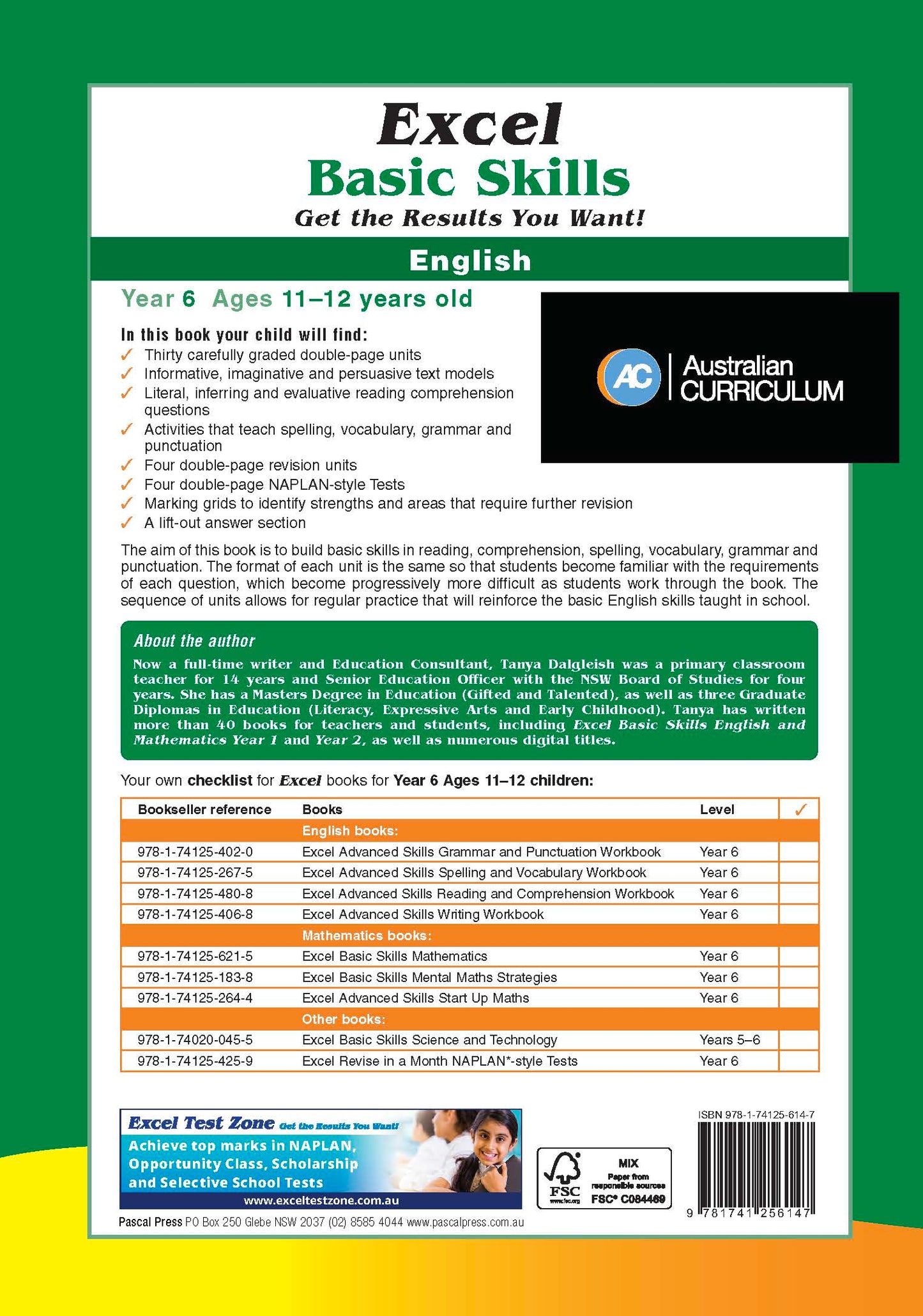 Excel Basic Skills - English Year 6