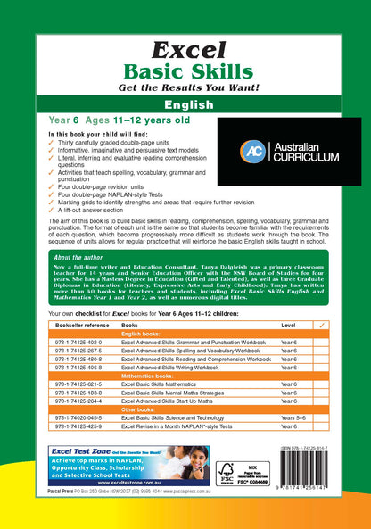 Excel Basic Skills - English Year 6