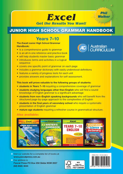 Excel Handbooks - Junior High School Grammar