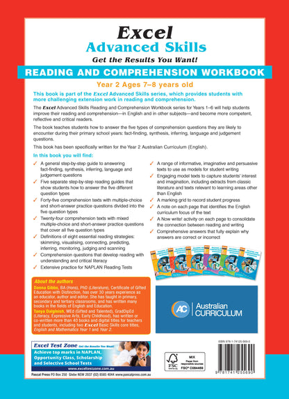 Excel Advanced Skills - Reading and Comprehension Workbook Year 2