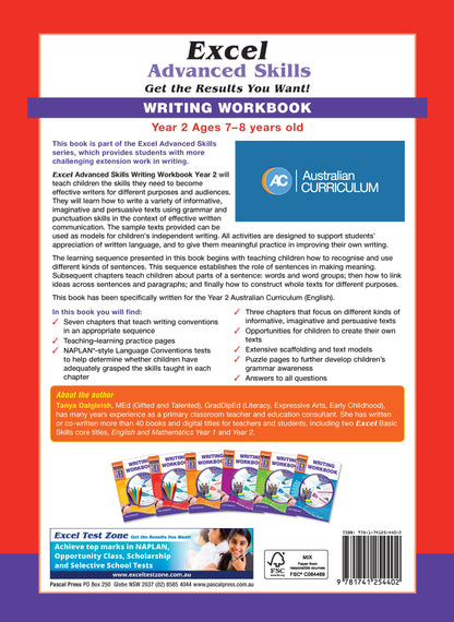 Excel Advanced Skills - Writing Workbook Year 2