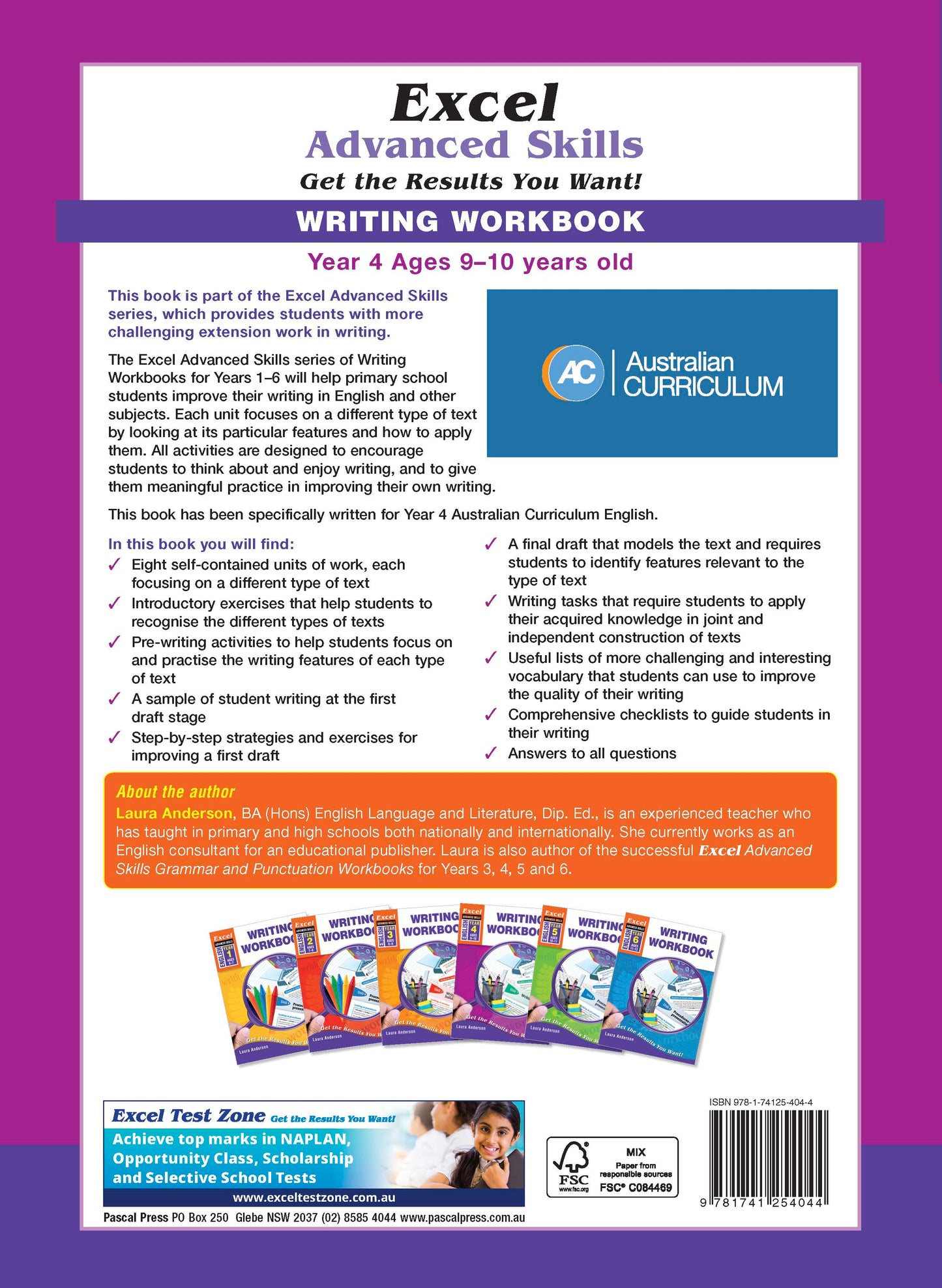 Excel Advanced Skills - Writing Workbook Year 4